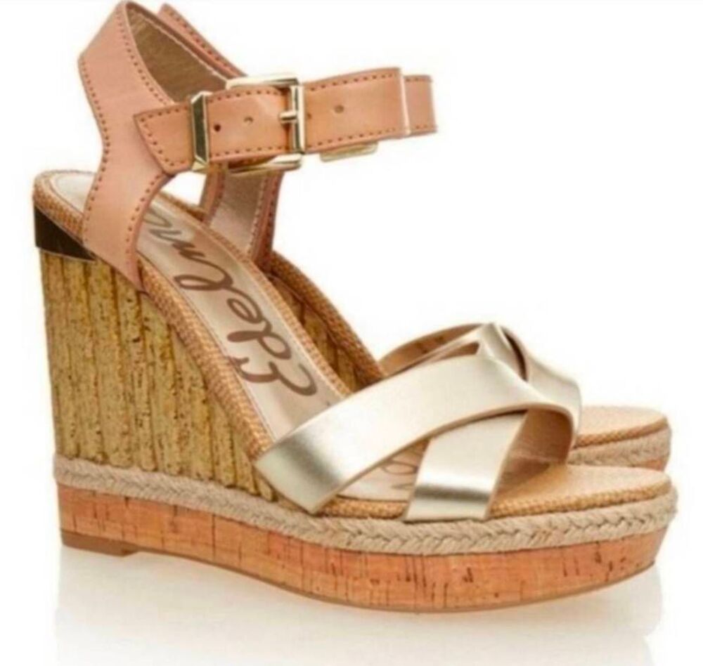 SAM EDELMAN Clay Wedge Sandals Size 6.5M